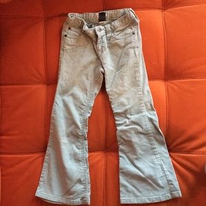 Gap girl sz 6 glitter corduroy jean! Flare bottom!